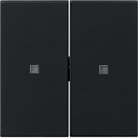 Gira System 55 Taster 2-v S3000 lens zwart mat 5369005 afbeelding 2