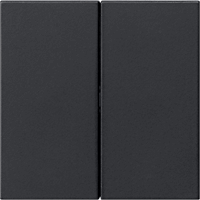 Gira System 55 Schakelwip 2-v zwart mat/S3000 5370005 afbeelding 2