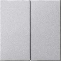 Gira System 55 Schakelwip 2-v aluminium 537026 afbeelding 2