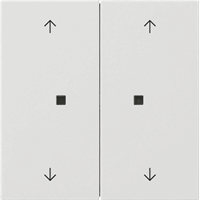 Gira F100 Schakelwip 2-v pijlen lens zuiver wit 5386112 afbeelding 2