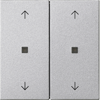 Gira System 55 Schakelwip 2-v pijlen lens aluminium 538626 afbeelding 2
