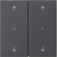 Gira System 55 Schakelwip 2-v pijlen lens antraciet 538628 afbeelding 2