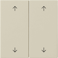 Gira System 55 Schakelwip 2-v pijlen crème 538701 afbeelding 2