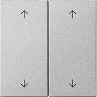Gira System 55 Schakelwip 2-v pijlen aluminium 538726 afbeelding 2