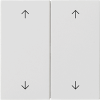 Gira System 55 Schakelwip 2-v pijlen zuiver wit mat 538727 afbeelding 2