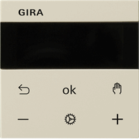 Gira System 55 Opzetstuk temperatuurregelaar S3000 crème 539301 afbeelding 2