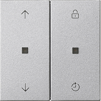 Gira System 55 Taster 2-v eNet pijlen Memory aluminium 549226 afbeelding 2