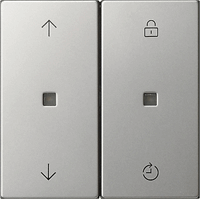 Gira System 55 Taster 2-v eNet pijlen Memory edelstaal 5492600 afbeelding 2