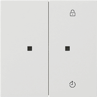 Gira F100 Taster 2-v eNet Memory controle zuiver wit 5493112 afbeelding 2