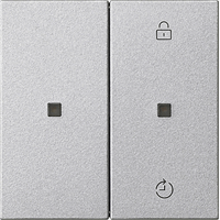 Gira System 55 Taster 2-v eNet Memory controle aluminium 549326 afbeelding 2