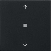 Gira System 55 Taster 1-v eNet pijlen Memory lens zwart mat 5494005 afbeelding 2