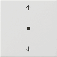 Gira System 55 Taster 1-v eNet pijlen Memory lens zuiver wit 549403 afbeelding 2