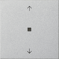 Gira System 55 Taster 1-v eNet pijlen Memory lens aluminium 549426 afbeelding 2