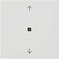 Gira System 55 Taster 1-v eNet pijlen Memory lens zuiver wit mat 549427 afbeelding 2