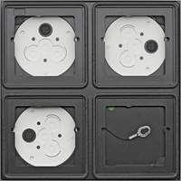 Gira System 106 Opbouwbehuizing 2x2-v antraciet 5508910 afbeelding 2