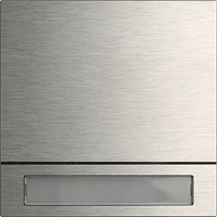 Gira System 106 Belknopmodule 1-v edelstaal 5531920 afbeelding 2