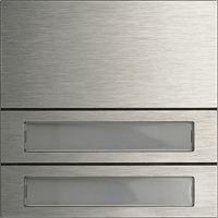Gira System 106 Belknopmodule 2-v edelstaal V4A 5532914 afbeelding 2