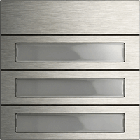 Gira System 106 Belknopmodule 3-v edelstaal V4A 5533914 afbeelding 2