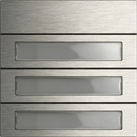 Gira System 106 Belknopmodule 3-v edelstaal 5533920 afbeelding 2