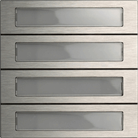 Gira System 106 Belknopmodule 4-v edelstaal 5534920 afbeelding 2