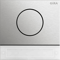 Gira System 106 Deurstationmodule beltoets edelstaal 5569920 afbeelding 2