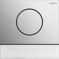 Gira System 106 Deurstationmodule beltoets aluminium 5569926 afbeelding 2