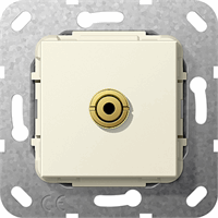 Gira Inb. Mini Jack verl.kabel basiselementcrème 564901 afbeelding 2