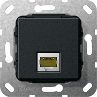 Computeraansluiting J45 CAT 6A mat zwart GIRA 569610 afbeelding 2
