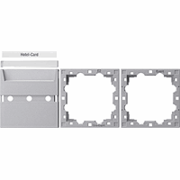 Gira System 55 Afdekking Hotelcardsysteem aluminium 810626 afbeelding 2