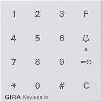 Gira System 55 Cpl. codeklavier zuiver wit 851303 afbeelding 2
