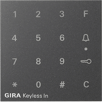 Gira System 55 Cpl. codeklavier antraciet 851328 afbeelding 2