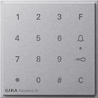 Gira TX_44 Cpl. codeklavier aluminium 851365 afbeelding 2