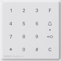 Gira TX_44 Cpl. codeklavier zuiver wit 851366 afbeelding 2