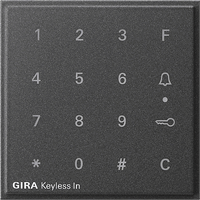 Gira TX_44 Cpl. codeklavier antraciet 851367 afbeelding 2
