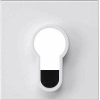 Gira System 55 Afdekking sleutelschakelaar zuiver wit mat 866427 afbeelding 2
