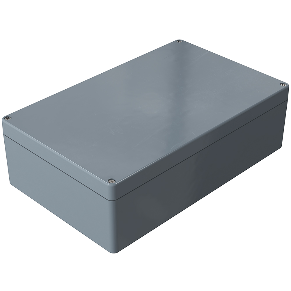 Klemmenkast polyester 400x250x120mm IP66 RAL7000 afbeelding 2