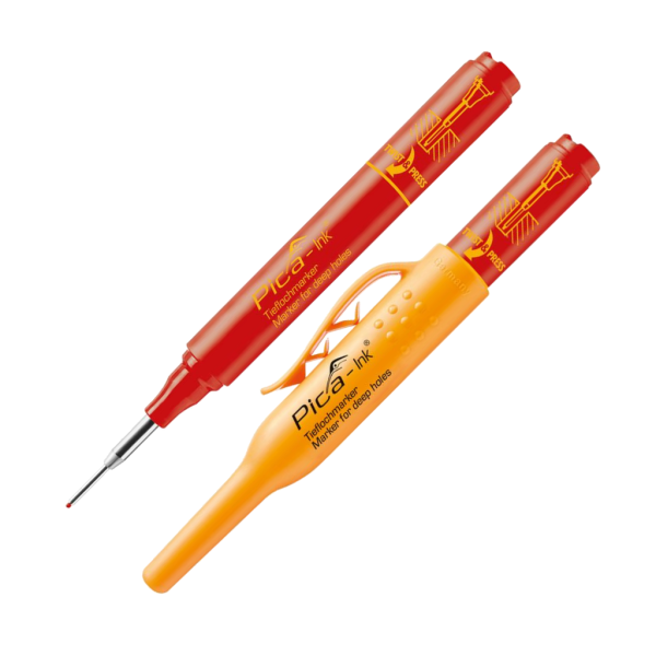Markeerstift 150/40 tbv diepe gaten rood