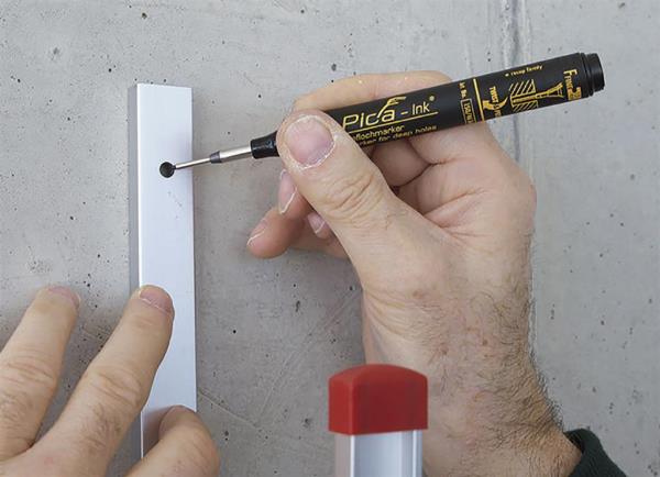 Markeerstift 150/41 tbv diepe gaten blauw