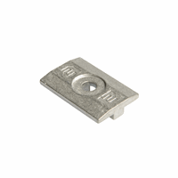 CLICK-FIT 100-3020 MODULE KLEMPLAAT KLEUR ALU