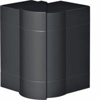 Buitenhoek variabel BR65 68x130 RAL9011 zwart afbeelding 2