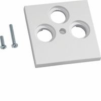 Centraalplaat 55mm CAI/sateliet 3-v RAL9016 wit afbeelding 2
