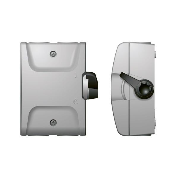 Werkschakelaar 16A 2p IP65 frontmontage