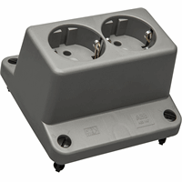 ABB HAF Kabeldoosdeksel tbv 3640 incl. 2v contactdoos met RA grijs 3640W2 S