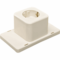 ABB HAF Lasdoosdeksel tbv 3611 incl. 1v contactdoos met RA 3611W1S