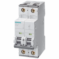 Installatieautomaat 2A 2p C-kar. 10kA 2mod afbeelding 2