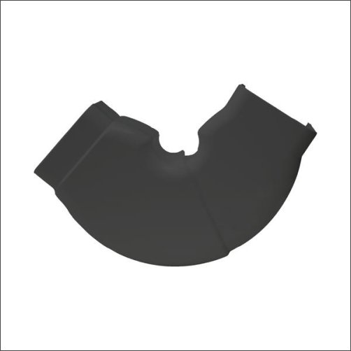 Vlakkehoek 90° AC-leidingkanaal 65x90mm antraciet afbeelding 2