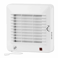 Inbouwventilator 95m³/h ø:98mm 155x155mm wit