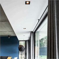 Inbouwspot/trimless 1xMR16 kantel Zwart afbeelding 2