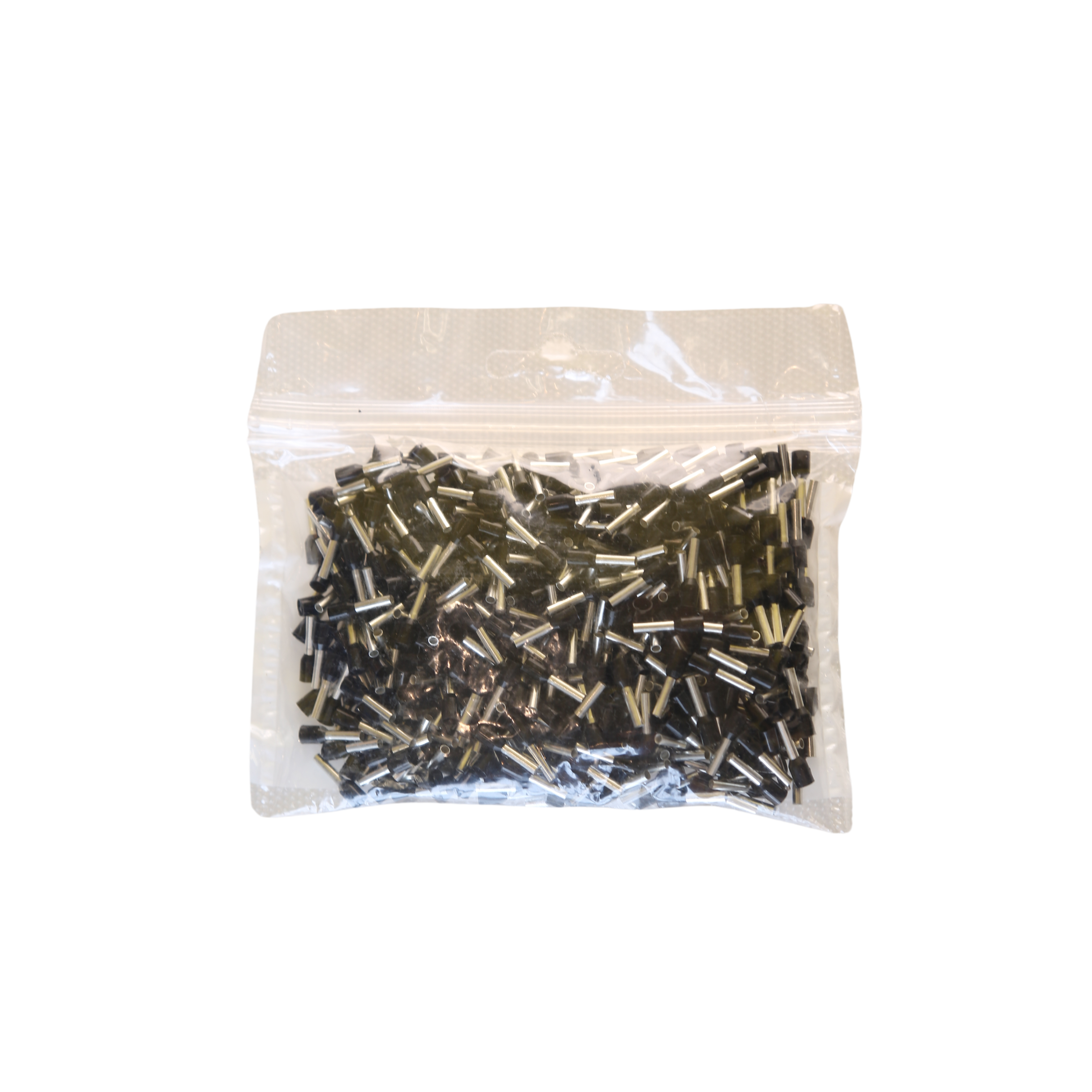 InstallatieBalie Adereindhuls geïsoleerd PP enkel 1,5 mm² hulslengte 8mm vertind zwart (zak 500 st) afbeelding 2