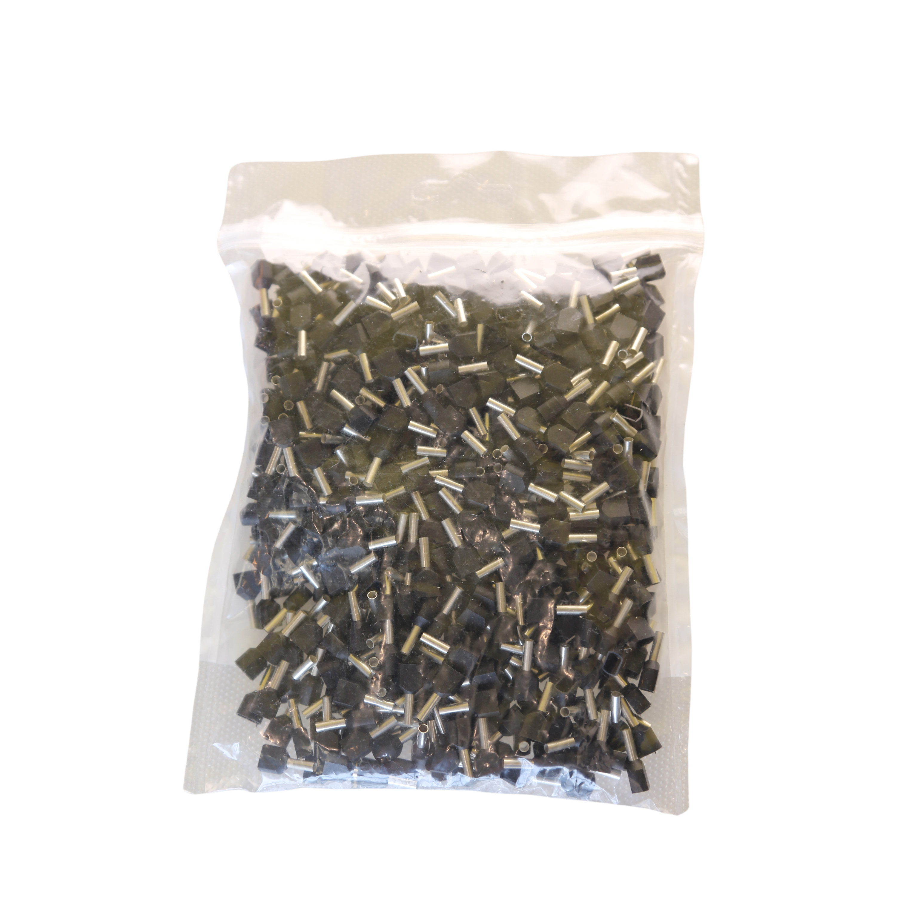 InstallatieBalie Adereindhuls geïsoleerd PP twin 2x1,5 mm² hulslengte 8mm vertind zwart (zak 500st) afbeelding 2